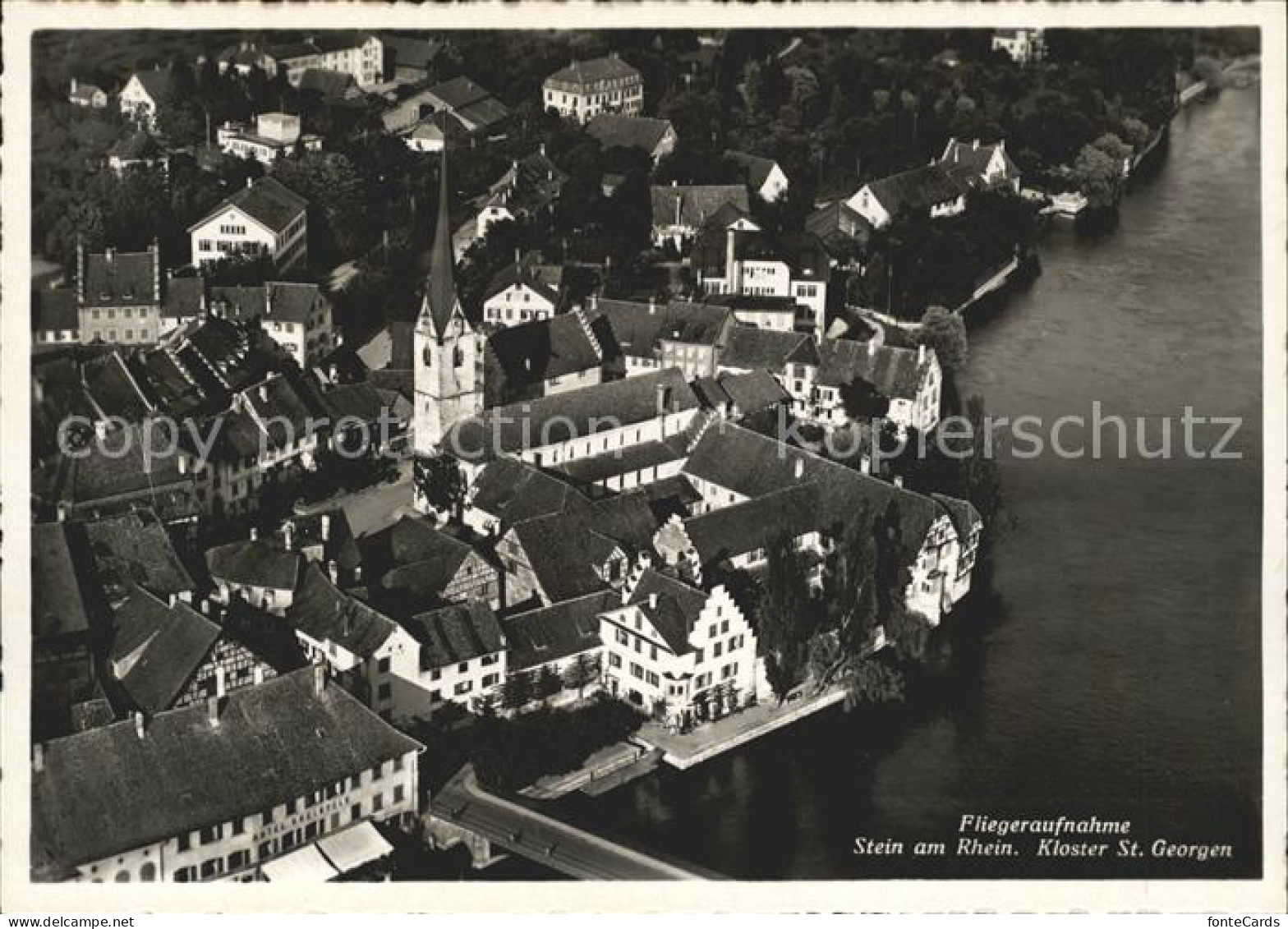 11629830 Stein Rhein Kloster St. Georgen Fliegeraufnahme Stein Rhein - Autres & Non Classés