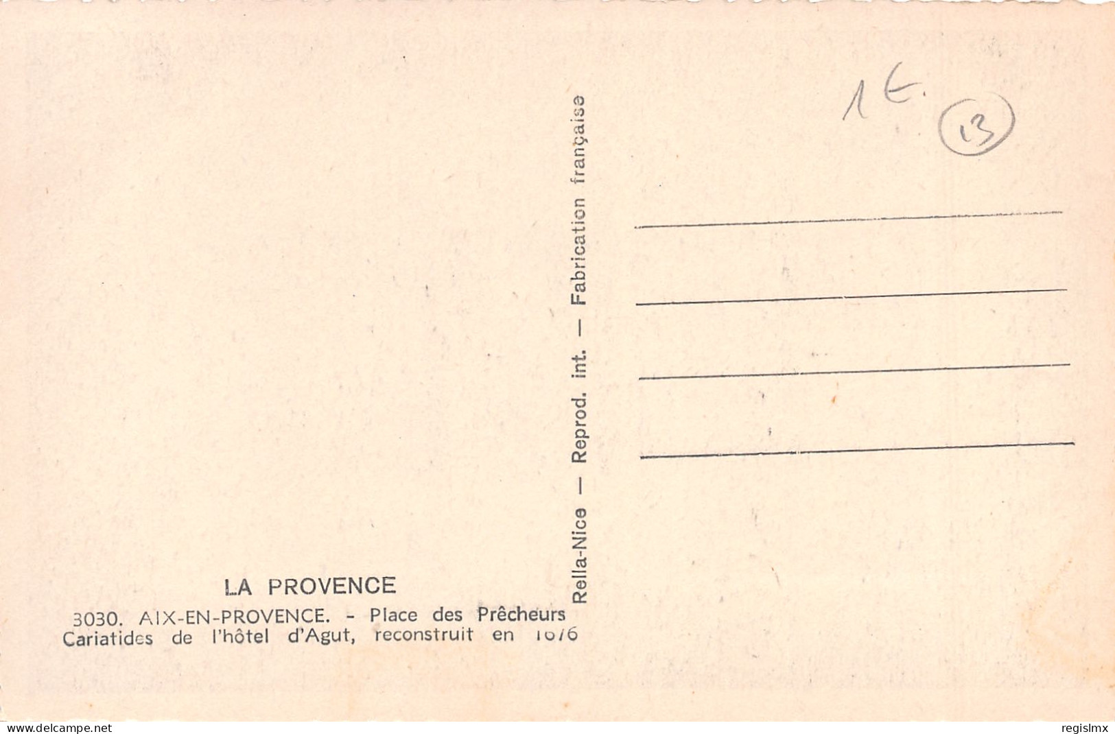 13-AIX EN PROVENCE-N°T2534-B/0055 - Aix En Provence