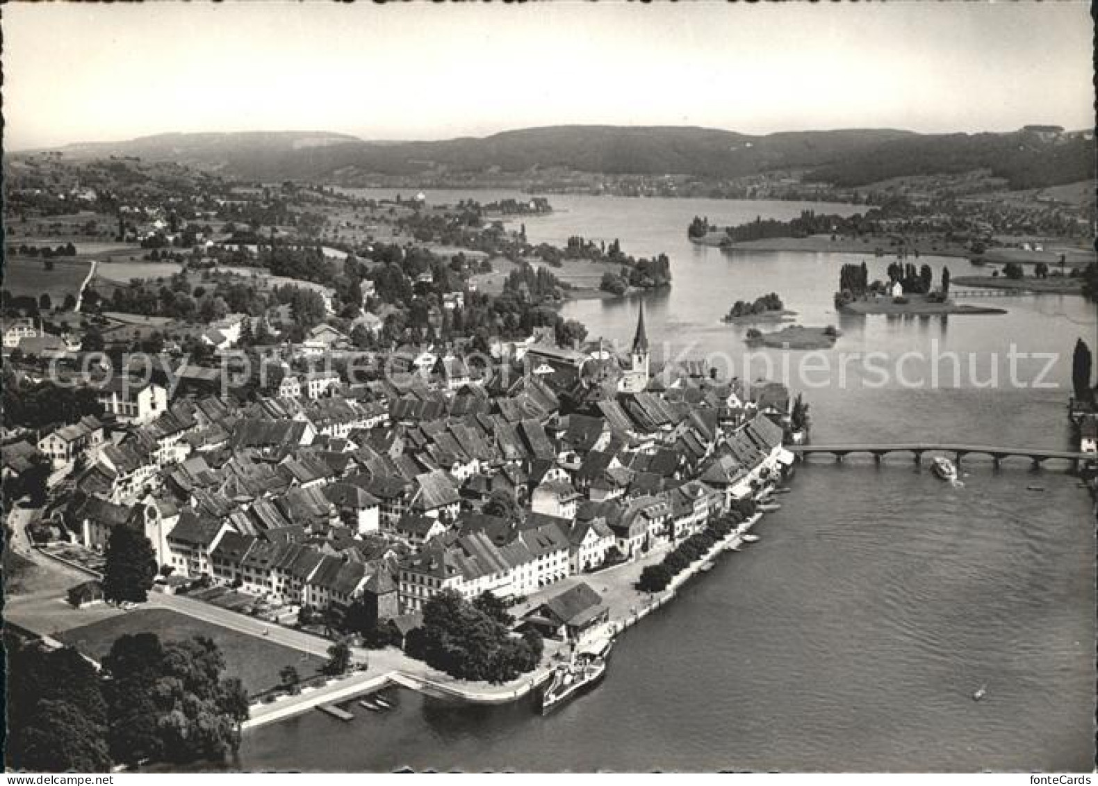 11629828 Stein Rhein Mit Insel Werd Und Untersee Fliegeraufnahme Stein Rhein - Autres & Non Classés