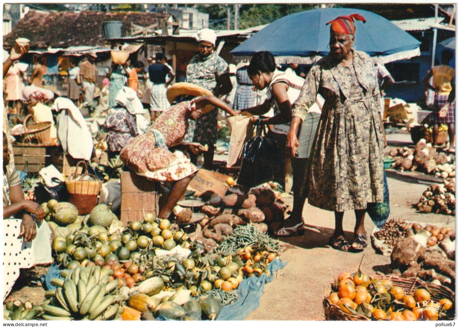 CPSM DE FORT-DE-FRANCE  (MARTINIQUE)  UN MARCHÉ À FORT-DE-FRANCE - Fort De France