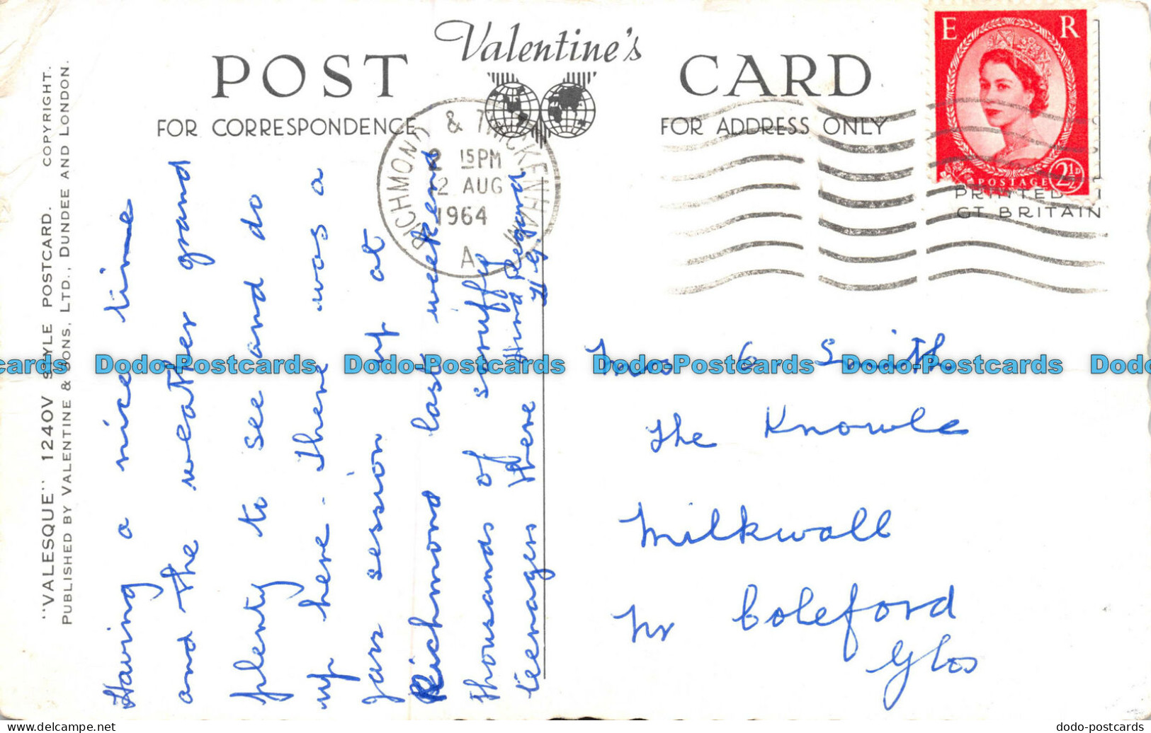 R064002 A P. C. From London. Multi View. Valentine. Valsesque.1964 - Sonstige & Ohne Zuordnung