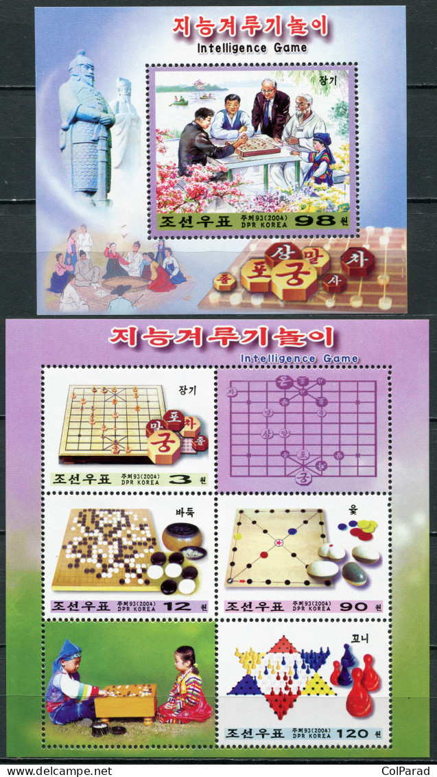 NORTH KOREA - 2004 - SET OF 2 S/SHEETS MNH ** - Board Games - Corée Du Nord