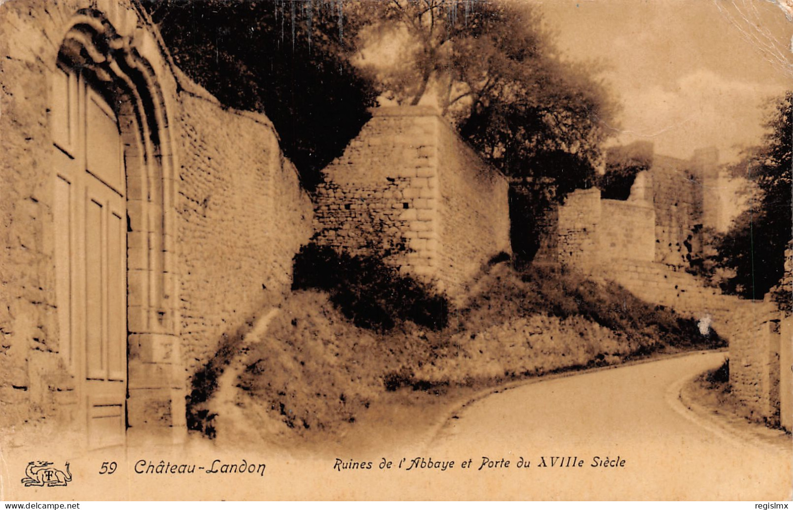 77-CHATEAU LANDON RUINES DE L ABBAYE-N°T2534-D/0177 - Chateau Landon