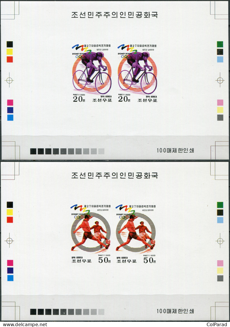 NORTH KOREA - 1998 -  PROOF MNH ** IMPERFORATED - Summer Olympic Games 2000 - Korea, North