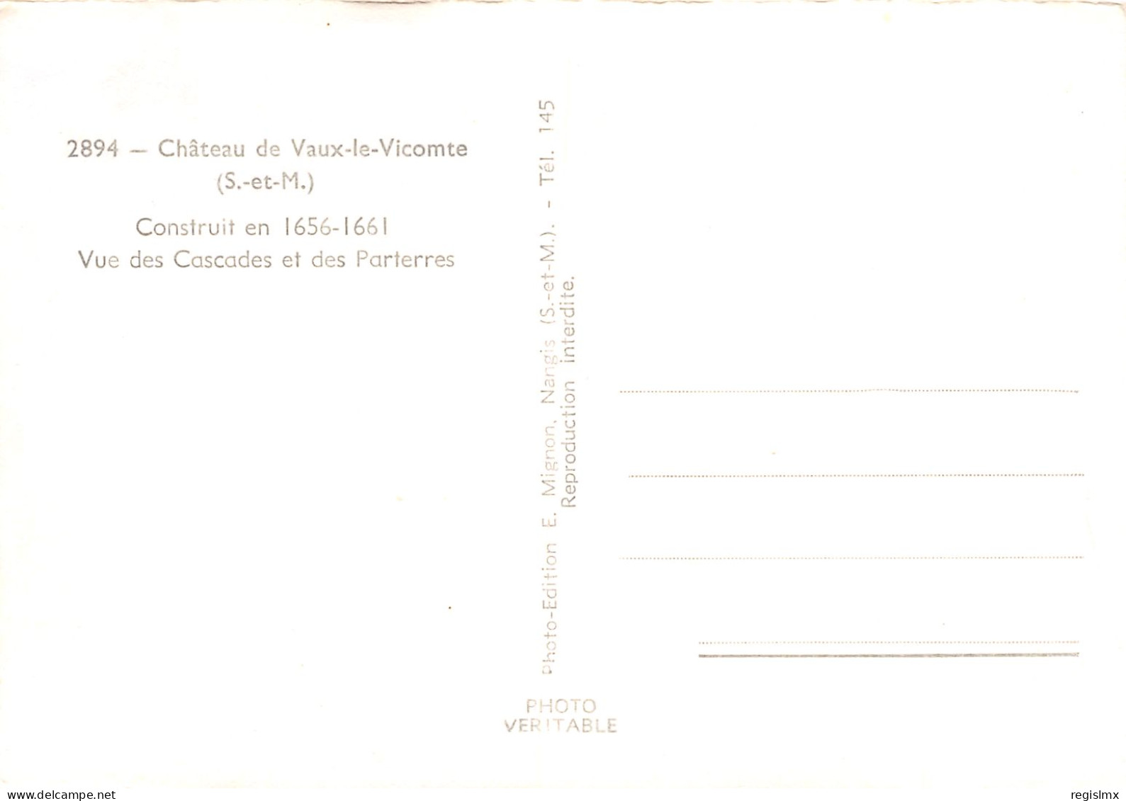 77-VAUX LE VICOMTE-N°T2534-H/0121 - Vaux Le Vicomte