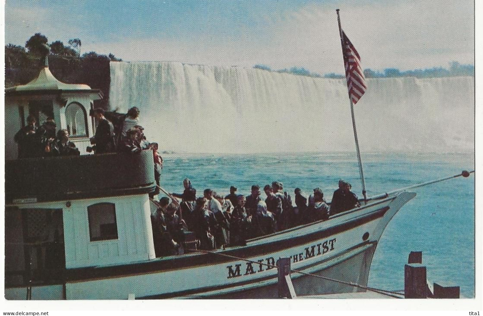 113 - Maid Of The Mist And The American Falls From Niagara Falls - Cataratas Del Niágara