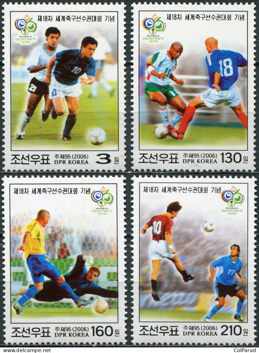 NORTH KOREA - 2006 - SET OF 4 STAMPS MNH ** - FIFA World Cup 2006, Germany - Corée Du Nord