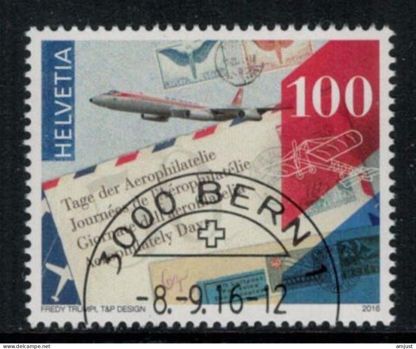 Suisse // Schweiz// Switzerland// 2010- 2019 // 2016 // 50 Ans  Journées De L'Aérophilatélie  No.1610, Timbre Oblitéré - Used Stamps