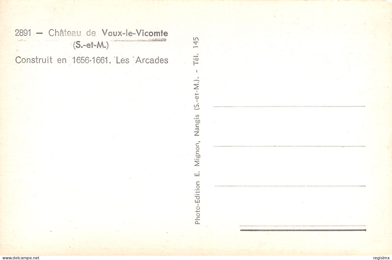 77-VAUX LE VICOMTE-N°T2534-H/0381 - Vaux Le Vicomte