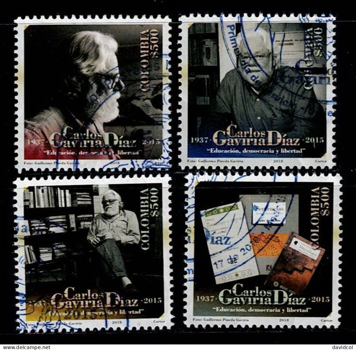 0066B-KOLUMBIEN - 2018 – USED COMPLETE SET – CARLOS GAVIRIA DIAZ 1937-2015 - Colombia