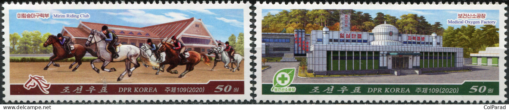 NORTH KOREA - 2020 - SET OF 2 STAMPS MNH ** - Architecture. Buildings - Corée Du Nord