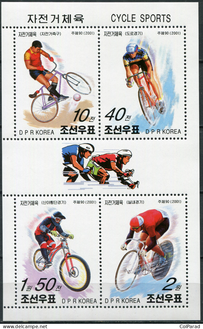 NORTH KOREA - 2001 - SOUVENIR SHEET MNH ** - Cycling - Corea Del Norte