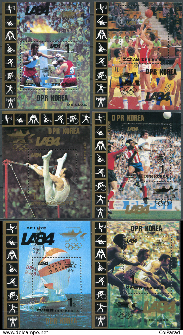 NORTH KOREA - 1983 - SET MNH ** - Summer Olympic Games 1984 - Los Angeles - Korea (Nord-)