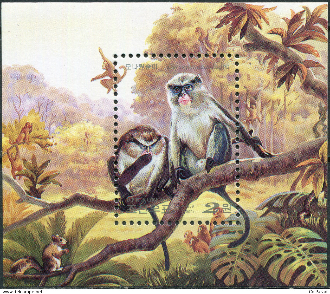 NORTH KOREA - 2000 - SOUVENIR SHEET MNH ** - Mona Monkey (Cercopithecus Mona) - Corea Del Norte