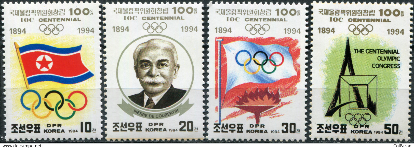 NORTH KOREA - 1994 - SET MNH ** - 100 Years Of International Olympic Committee - Korea (Nord-)