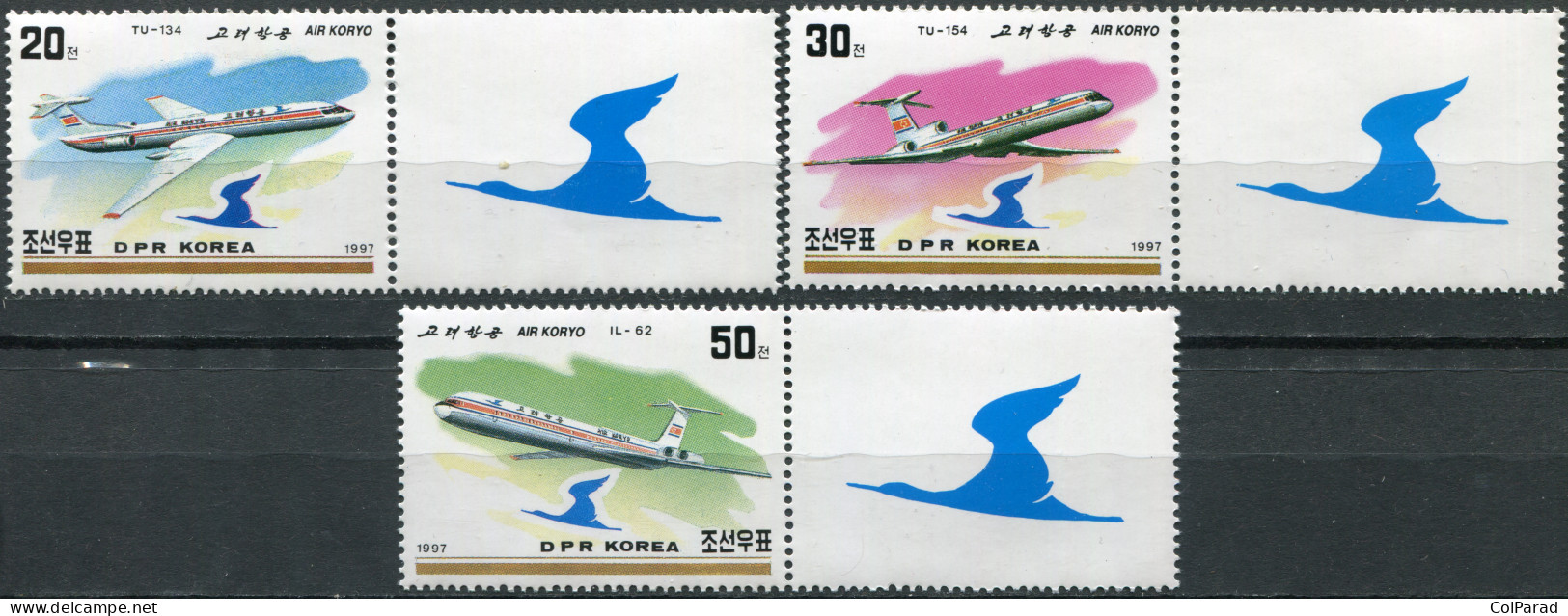 NORTH KOREA - 1997 - SET MNH ** - 20th Anniversary Of Membership In The ICAO (I) - Korea (Nord-)