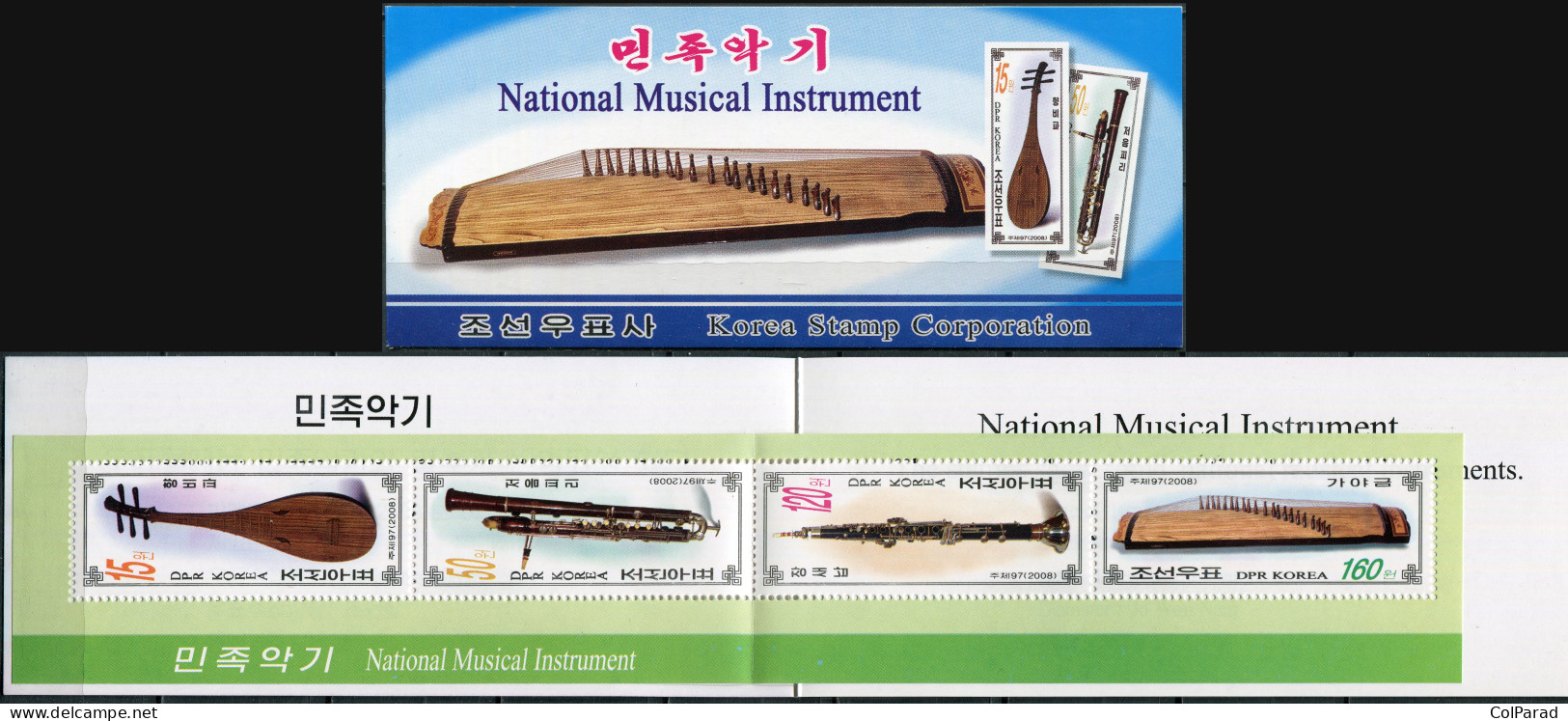 NORTH KOREA - 2008 -  STAMPPACK MNH ** - Traditional Musical Instruments - Korea (Nord-)