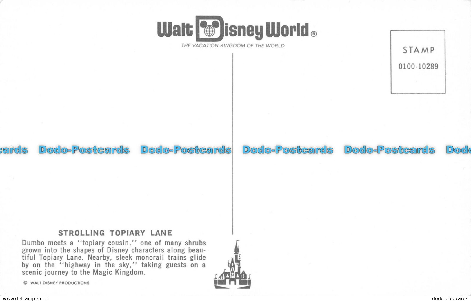 R064625 Strolling Topiary Lane. Walt Disney World - World
