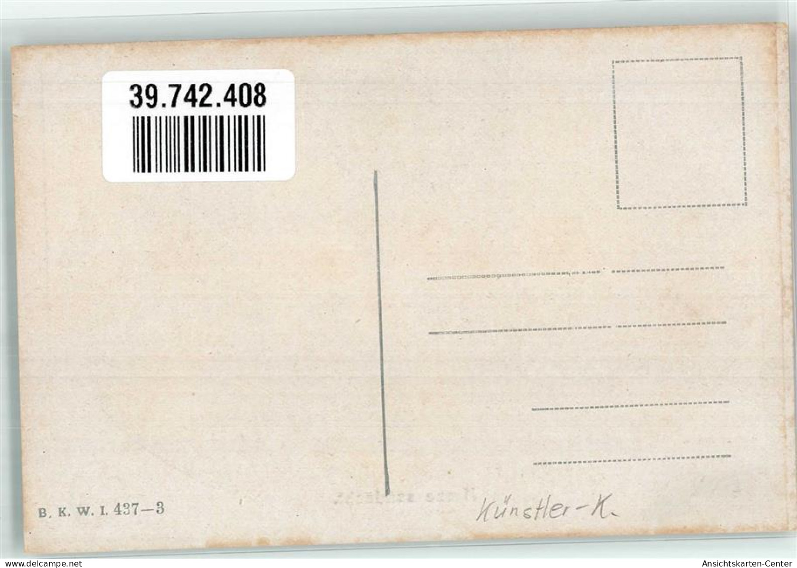 39742408 - Rose Passepartout Herzensandacht B.K.W.I. Nr.437-3 - Other & Unclassified