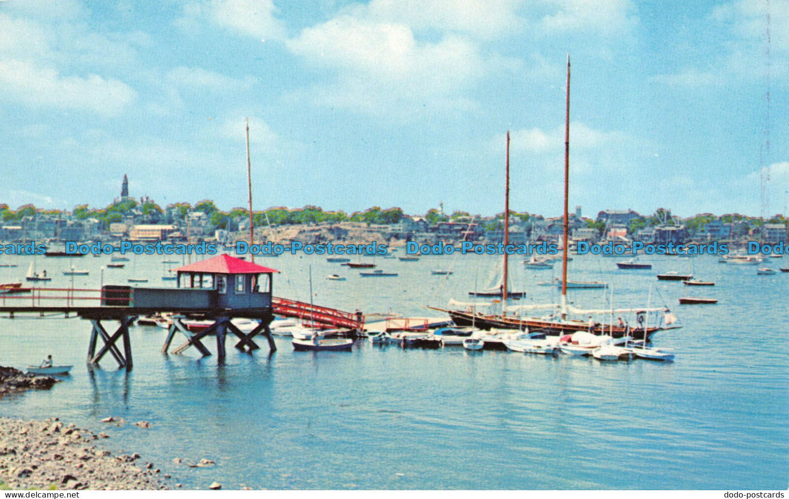 R064633 Marblehead. Massachusetts. Harbor View As Seen From Marblehead Neck. Cur - World