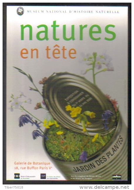 Carte Postale édition "Carte à Pub" - Natures En Tête - Jardin Des Plantes - Muséum National D'Histoire Naturelle - Otros & Sin Clasificación
