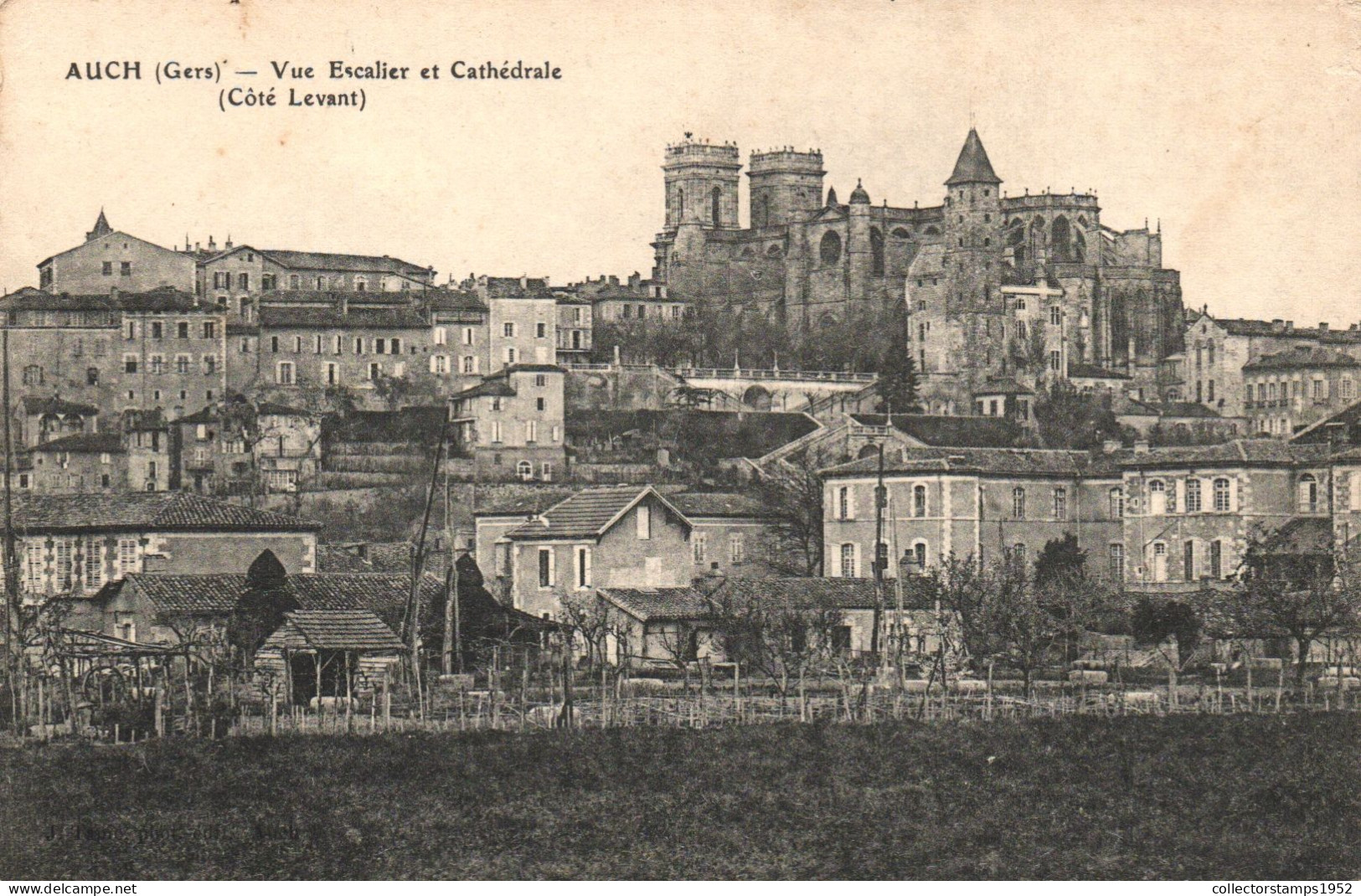 AUCH, GERS, CATHEDRAL, ARCHITECTURE, CASTLE, FRANCE, POSTCARD - Auch