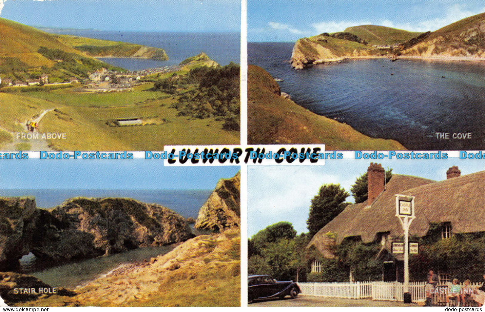 R064111 Lulworth Cove. Multi View. Salmon. 1966 - World