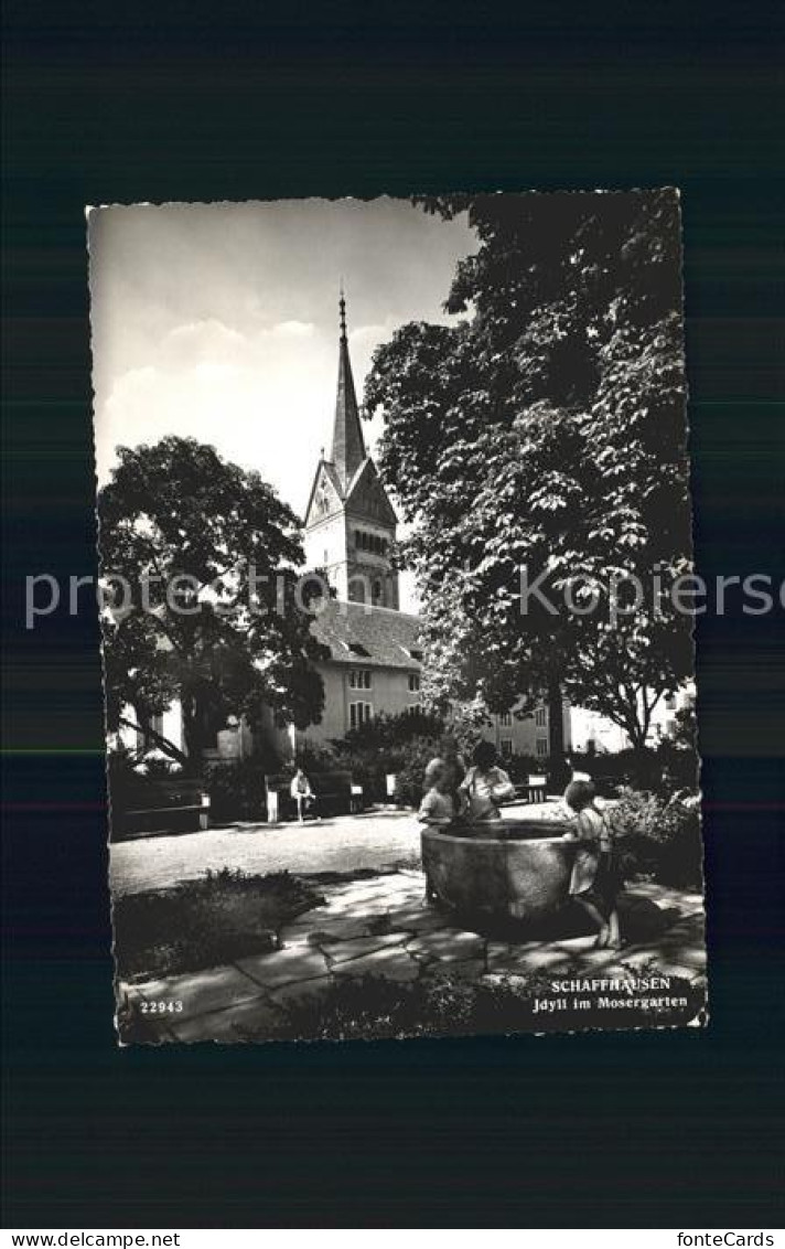 11629456 Schaffhausen SH Idylle Im Mosergarten Kirche Schaffhausen - Autres & Non Classés