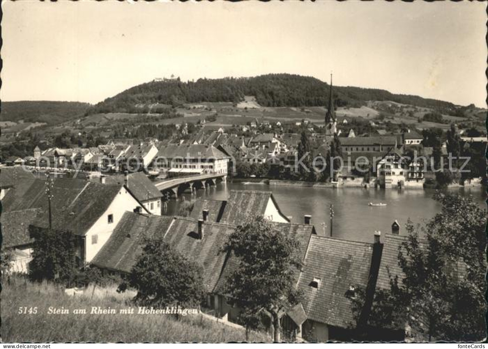 11629380 Stein Rhein Stadtbild Mit Burg Hohenklingen Rheinbruecke Stein Am Rhein - Altri & Non Classificati