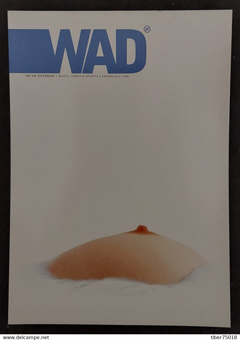 Carte Postale "Cart'Com" (2003) WAD (magazine) We' Ar Different (sein De Femme) - Publicité