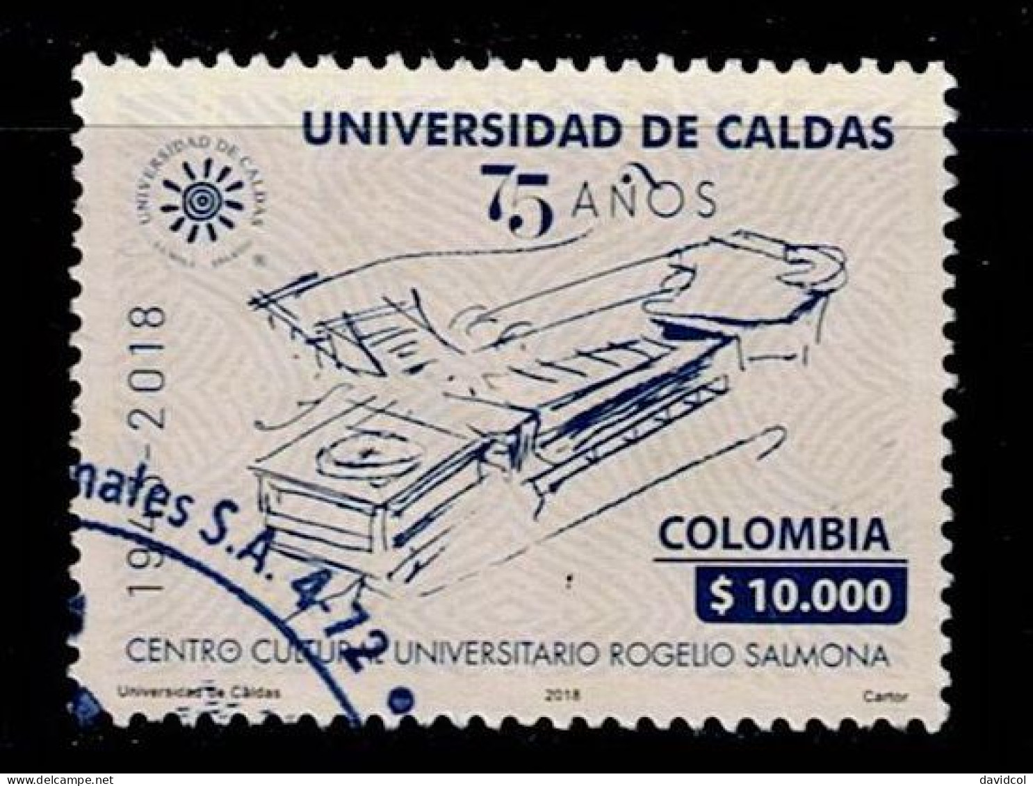 0066K-KOLUMBIEN - 2018 – MNH – 75TH ANNIVERSARY OF CALDAS UNIVERSITY - Kolumbien