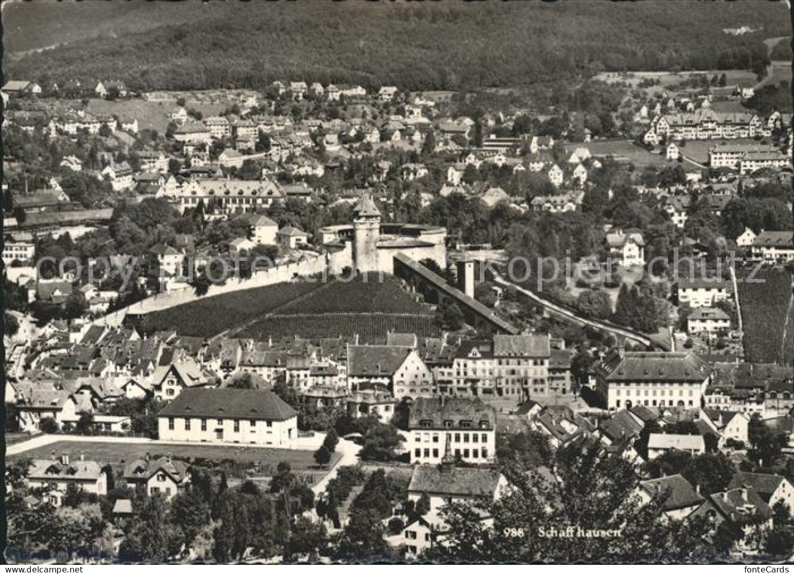 11629273 Schaffhausen SH Blick Ueber Die Stadt Mit Festung Munot Wahrzeichen Sch - Other & Unclassified