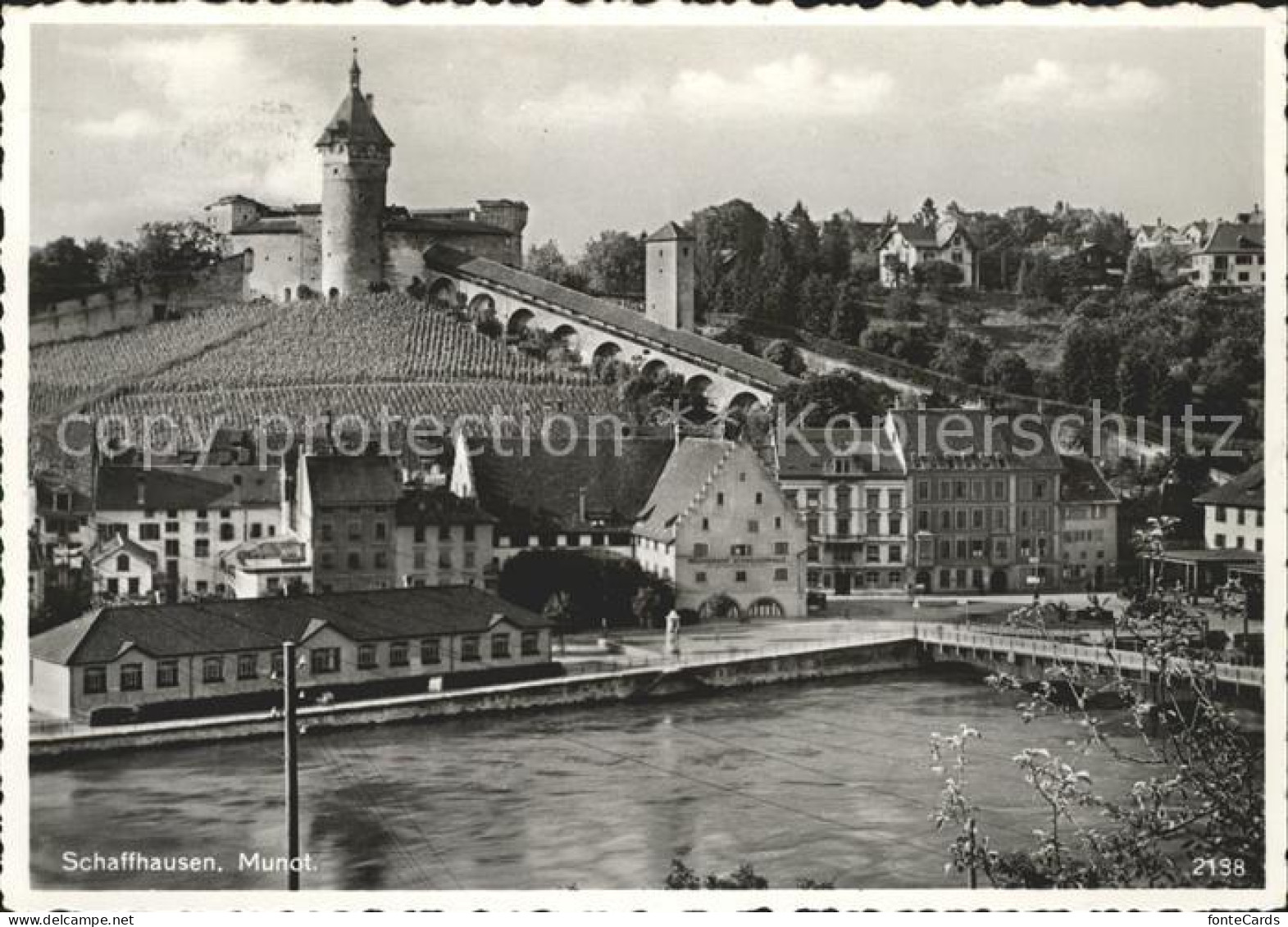 11629270 Schaffhausen SH Rheinbruecke Festung Munot Wahrzeichen Schaffhausen - Sonstige & Ohne Zuordnung