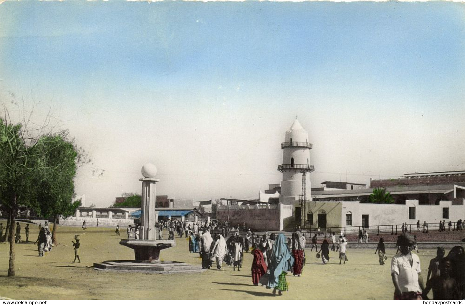 Djibouti, DJIBOUTI, La Grande Mosquée, Mosque Islam (1960s) RPPC Postcard - Dschibuti