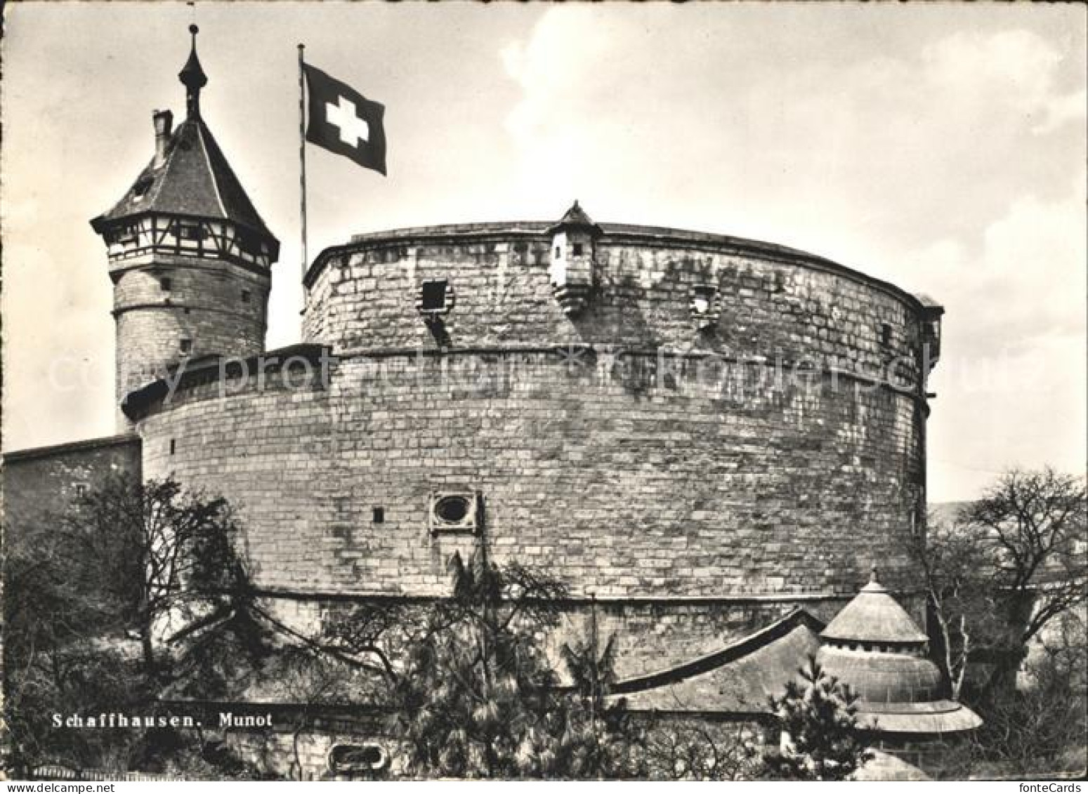 11629265 Schaffhausen SH Festung Munot Wahrzeichen Schweizer Flagge Schaffhausen - Other & Unclassified