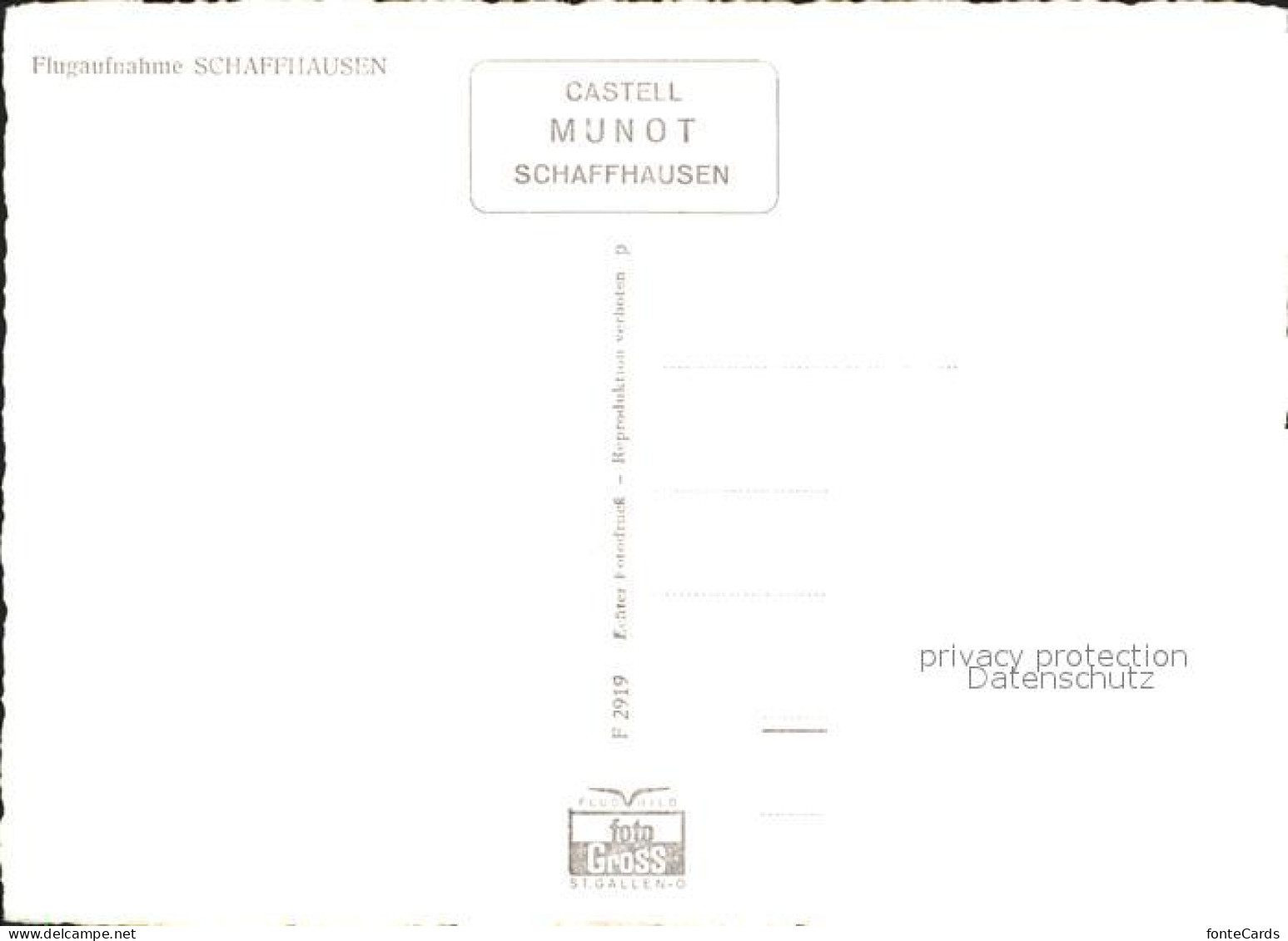 11629259 Schaffhausen SH Fliegeraufnahme Festung Munot Wahrzeichen Schaffhausen - Sonstige & Ohne Zuordnung