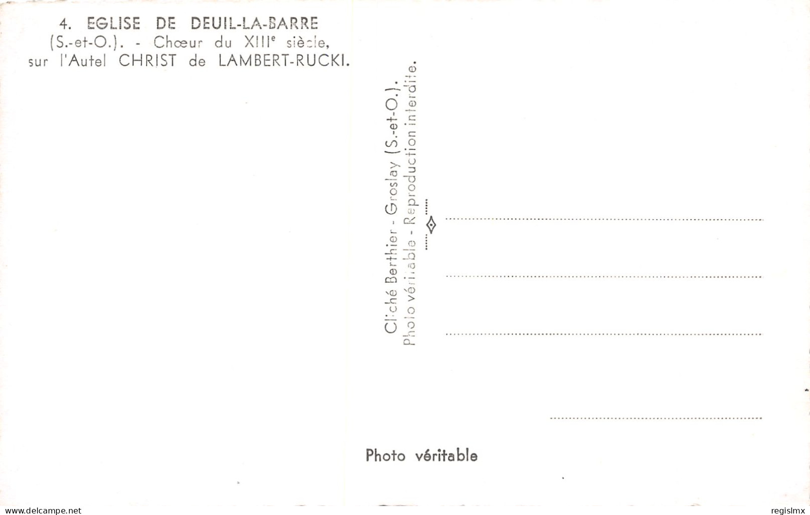 95-DEUIL LA BARRE-N°T2540-B/0125 - Deuil La Barre