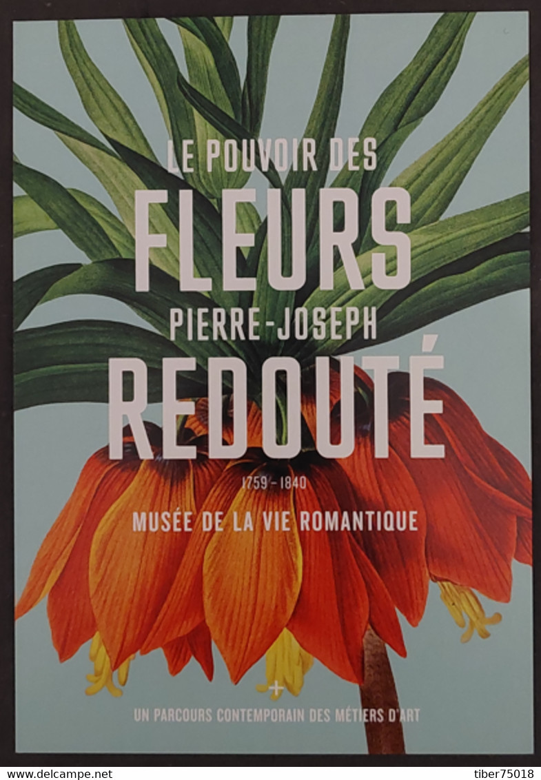 Carte Postale "Cart'Com" (2017) Le Pouvoir Des Fleurs (Fritillaire Impériale) Pierre-Joseph Redouté 1759-1840 - Publicité