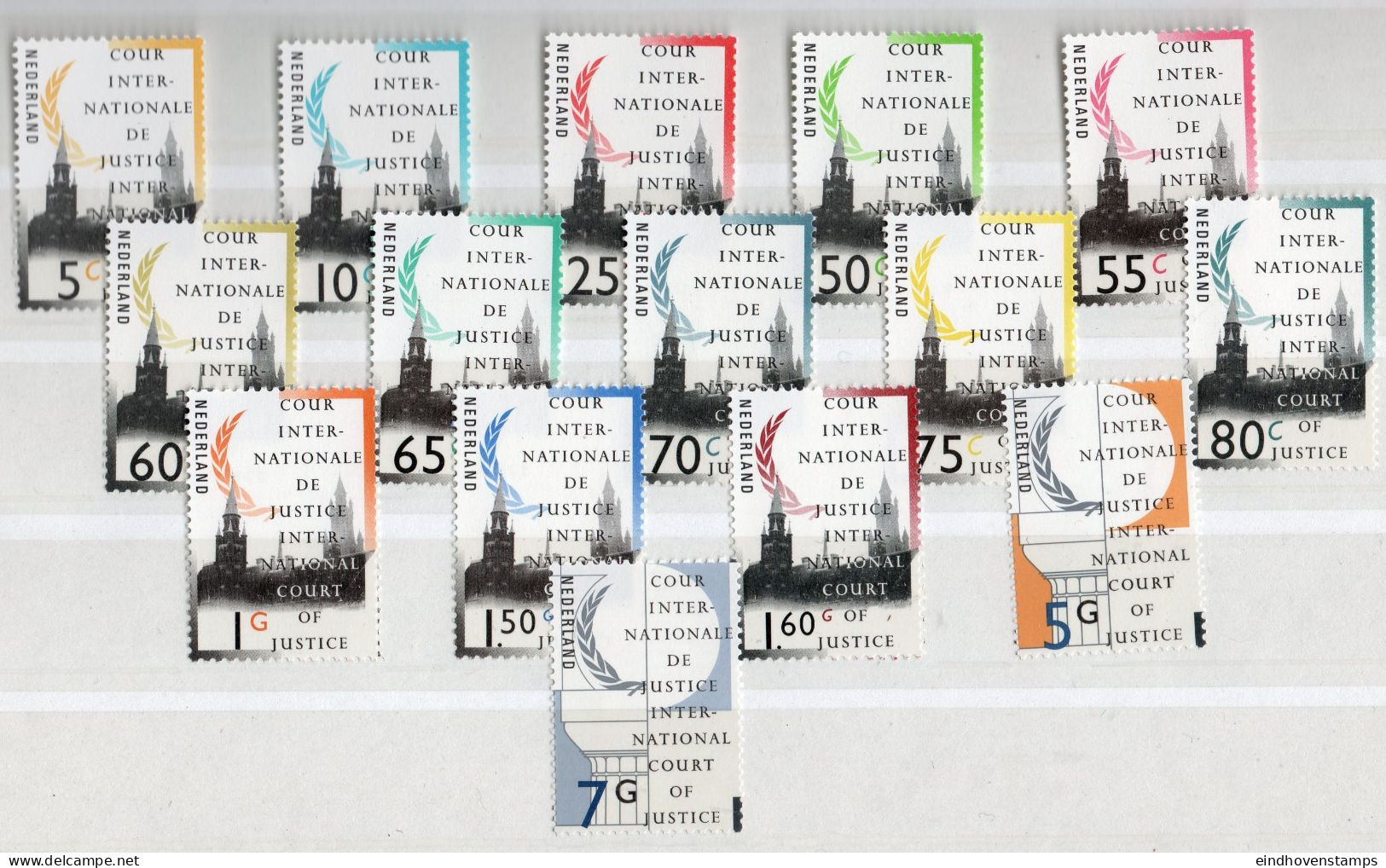 Netherlands 1989-1994 International Court Of Justice 15 Stamps MNH - Andere & Zonder Classificatie