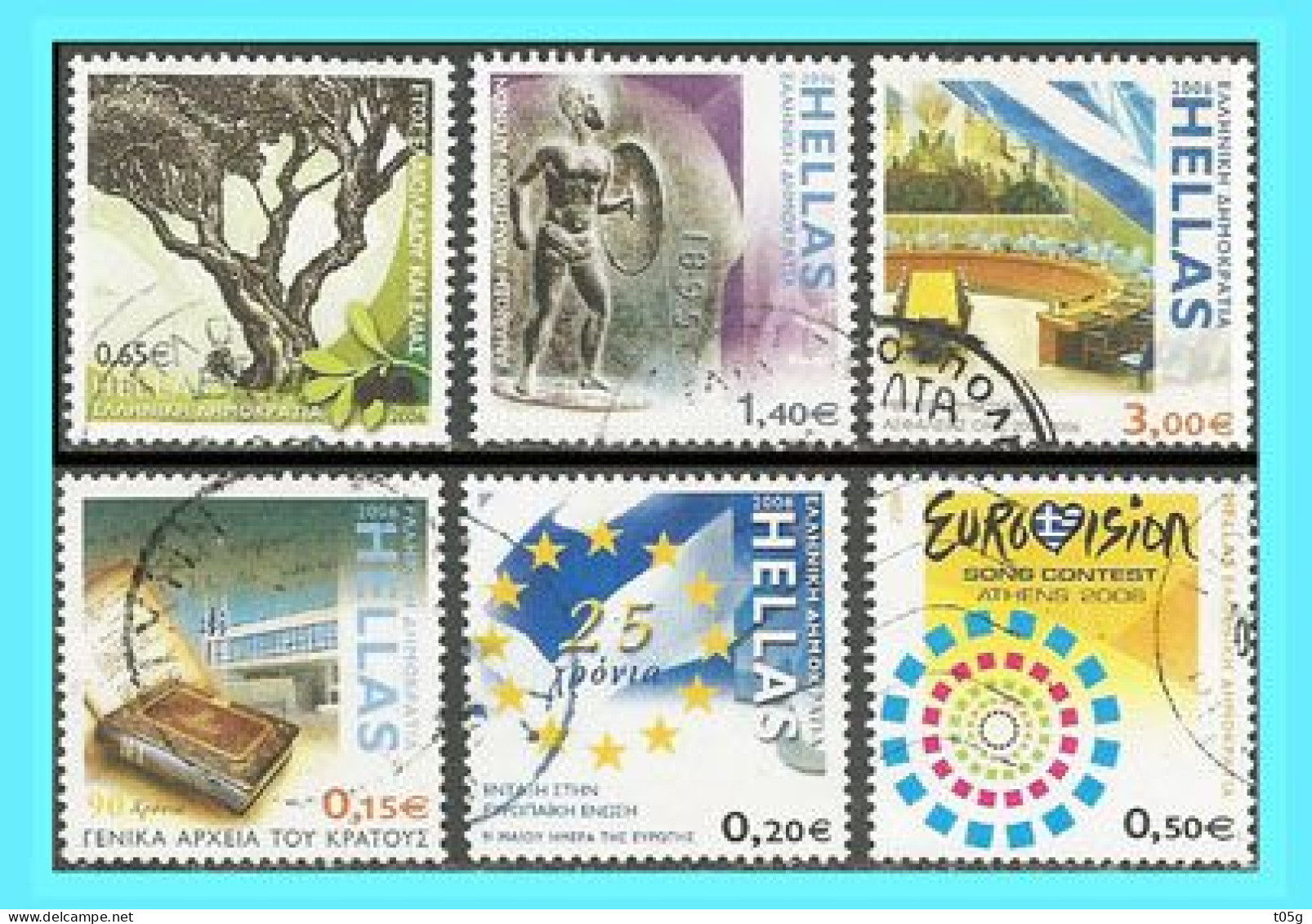 GREECE-GRECE-HELLAS 2006: Compl. Set Used - Usados