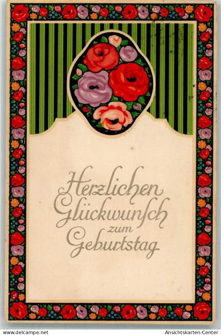 39867908 - Rosen Passepartout Meissner U. Buch Serie 1959 Aus Alter Zeit - Geburtstag