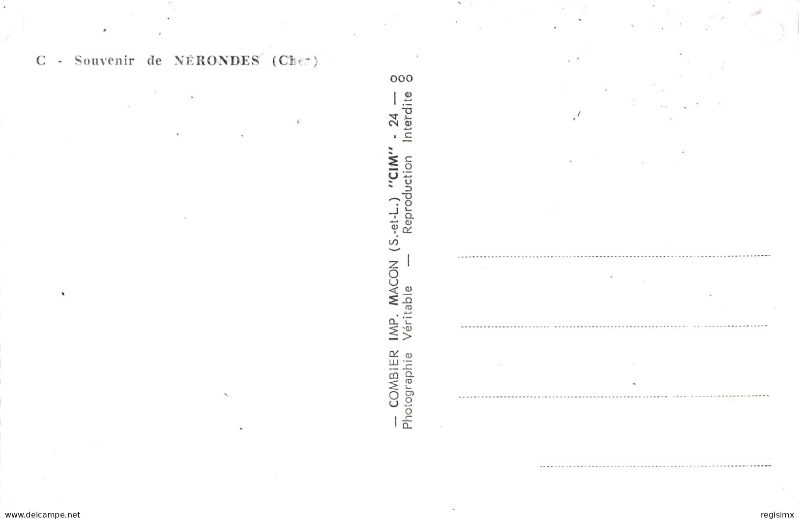 18-NERONDES-N°T2541-F/0061 - Nérondes