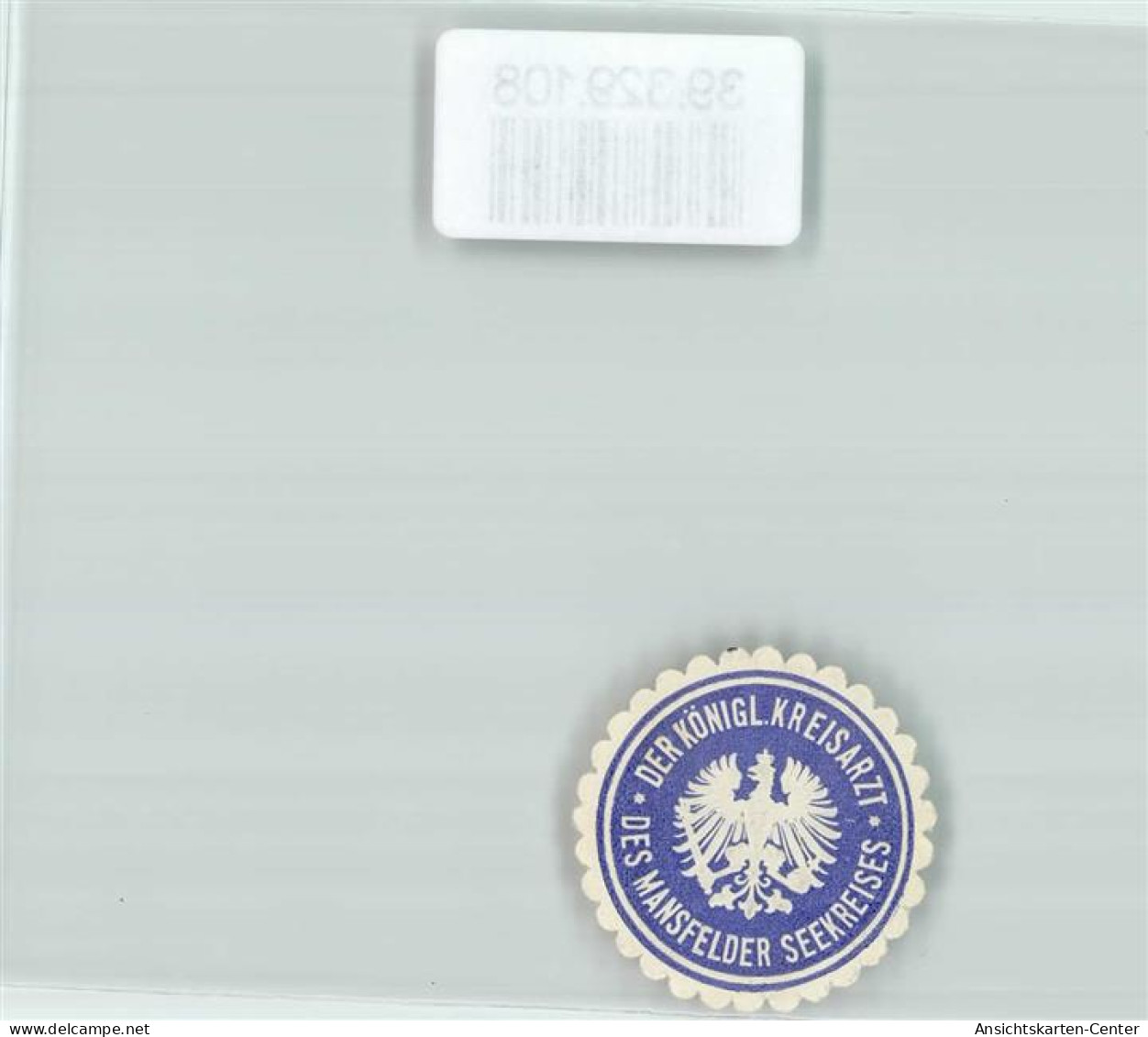 39329108 - Der Koenigl. Kreisarzt Des Mansfelder Seekreis - Postzegels (afbeeldingen)
