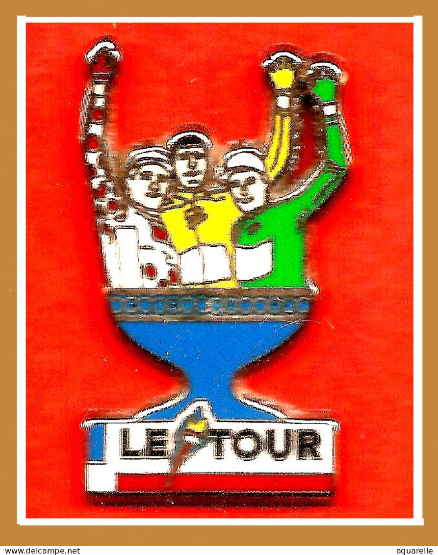 SUPER PIN'S "CYCLISME" TOUR De FRANCE En 92, Signé STARPIN'S En ZAMAC Base ARGENT, Format 3X2cm - Wielrennen