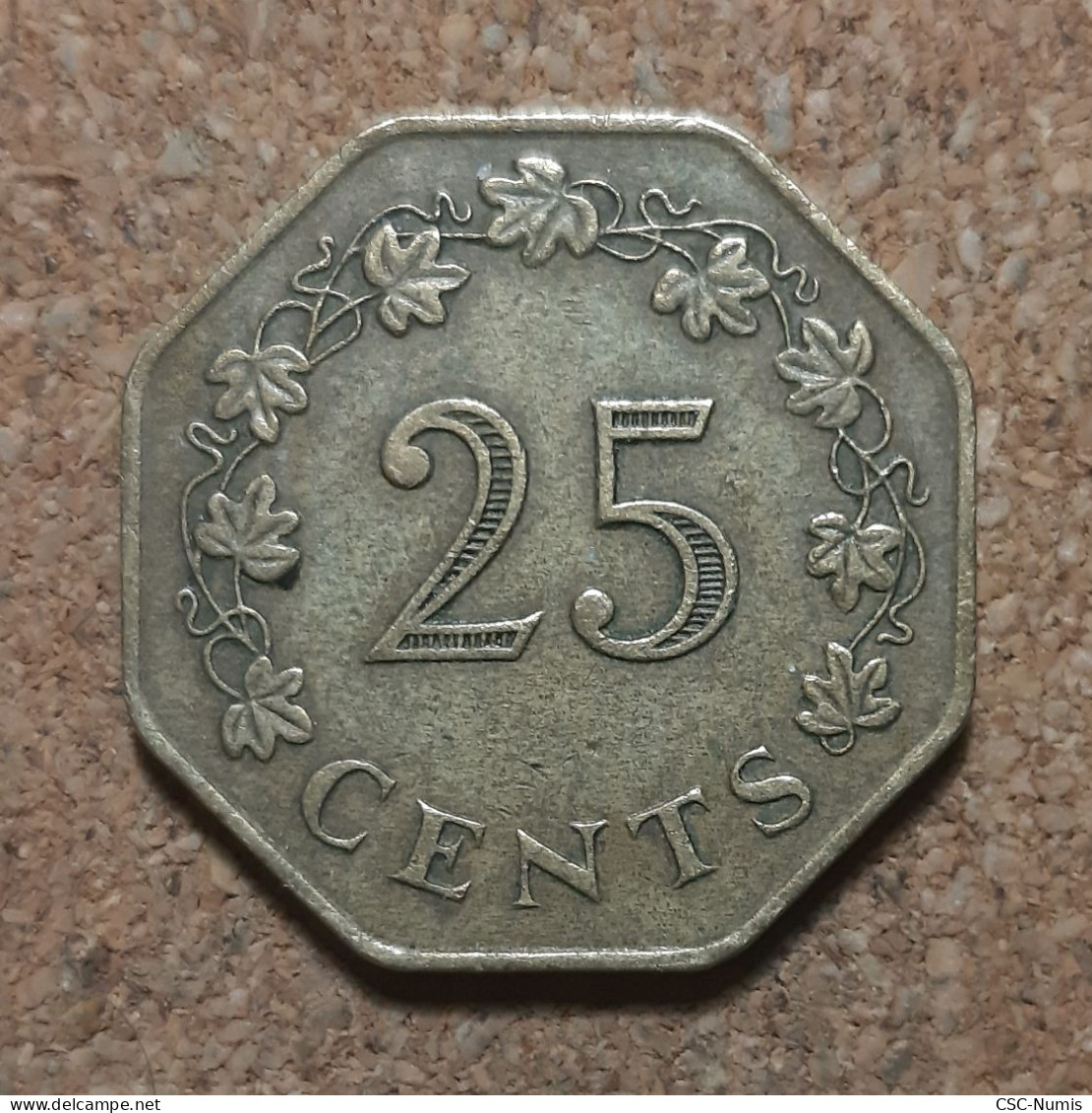 (LP-381) - 25 Cents 1975 - Malta