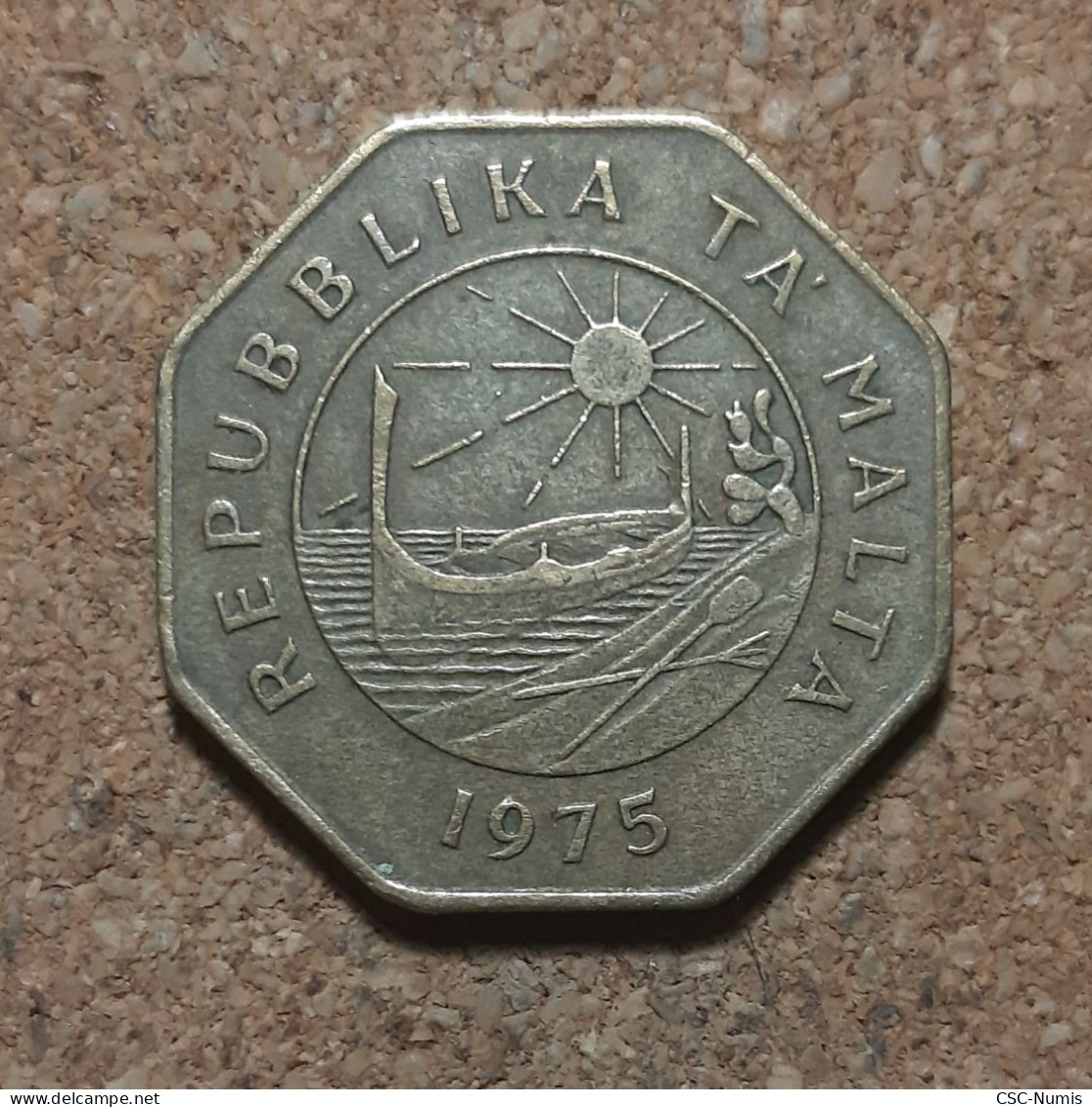 (LP-381) - 25 Cents 1975 - Malta