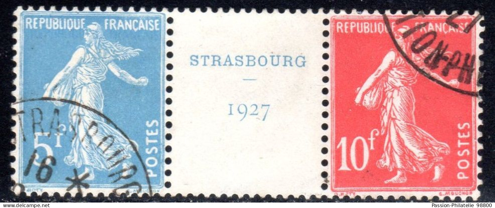 N° 242A (EXPO STRASBOURG 1927 Signé CALVES) COTE= 900 Euros - Usados