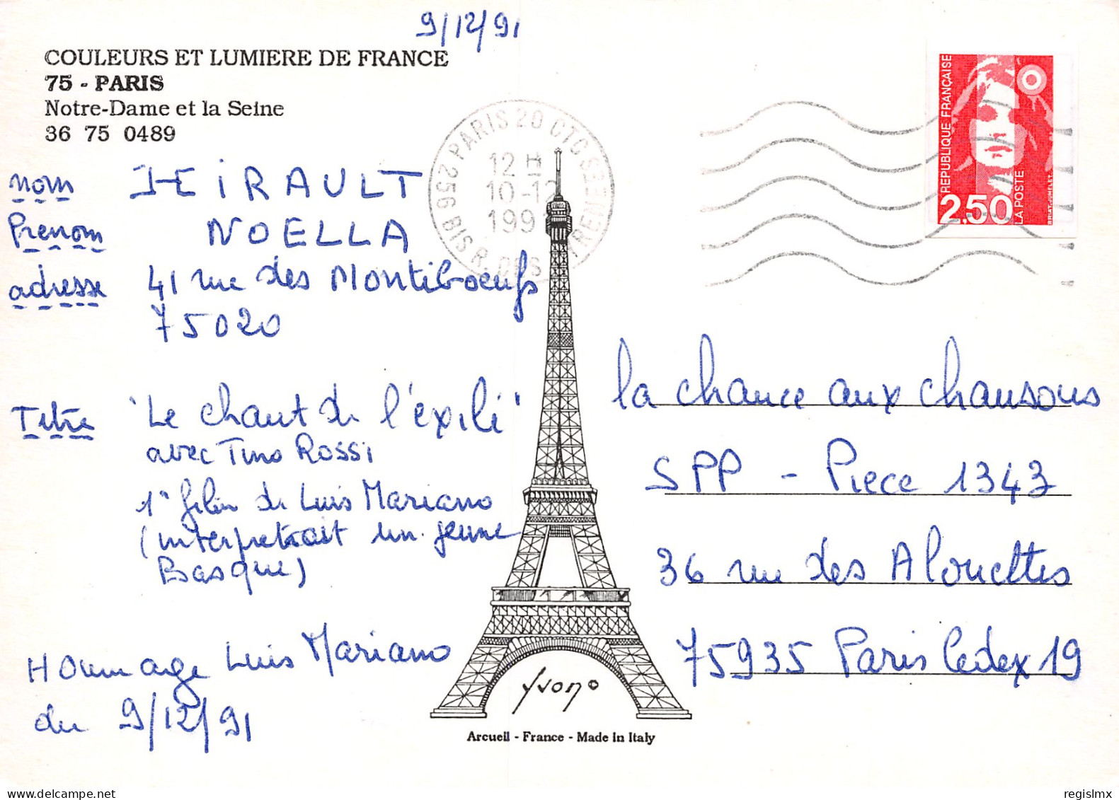 75-PARIS NOTRE DAME ET LA SEINE-N°T2545-D/0039 - Notre Dame De Paris