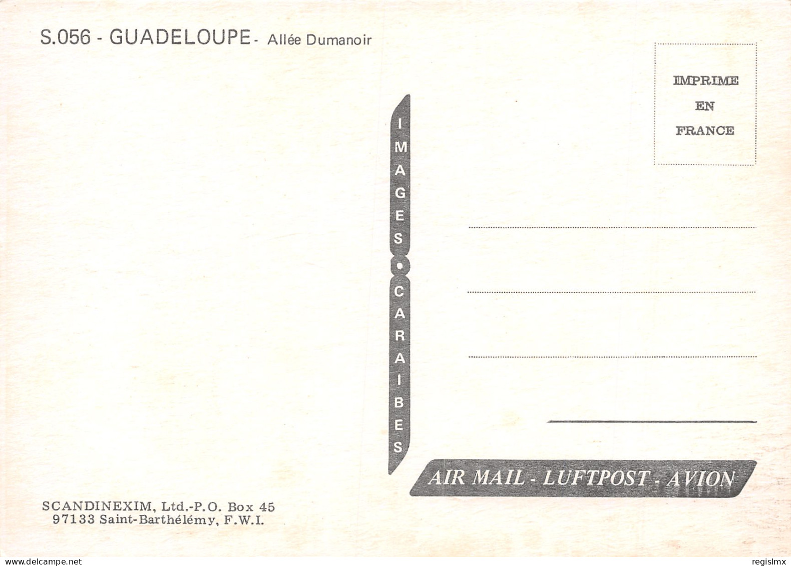 971-GUADELOUPE ALLEE DUMANOIR-N°T2545-E/0233 - Other & Unclassified