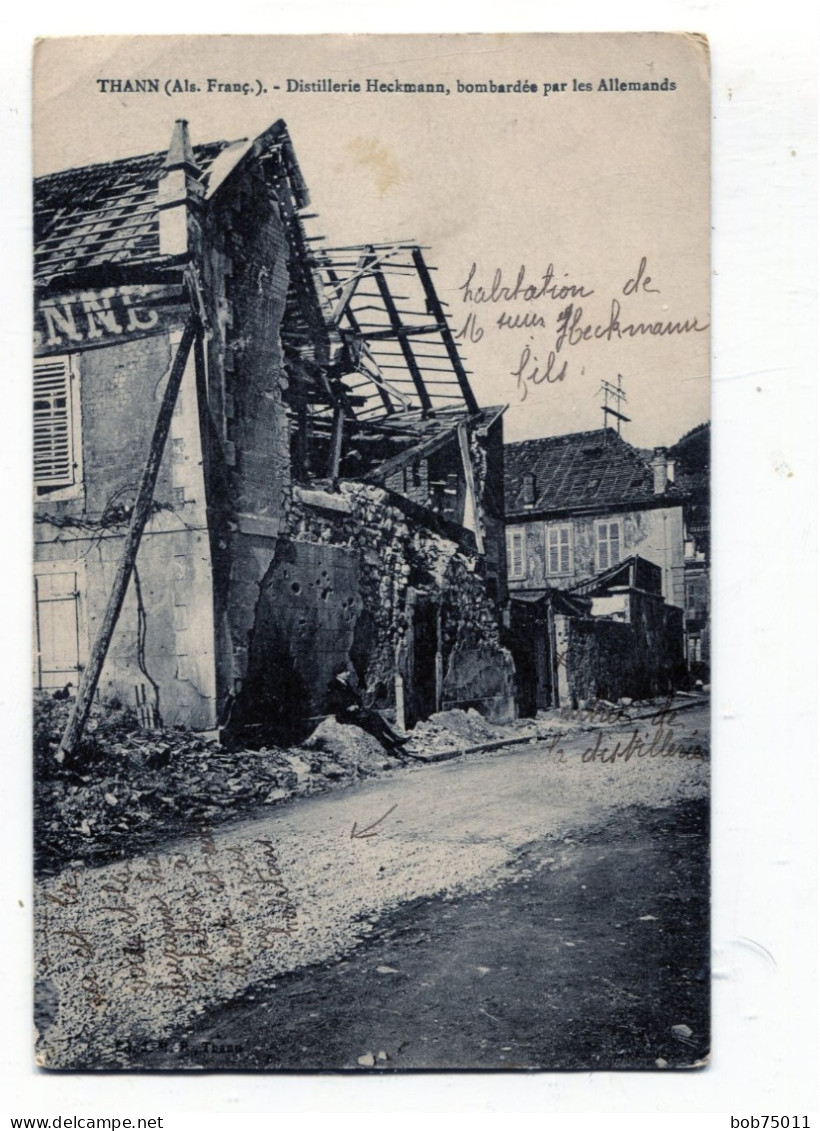 THANN , Distillerie Heckmann , Bombardée Par Les Allemands - Thann